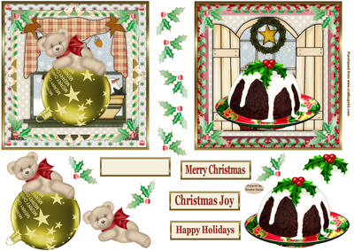 Christmas Time x 2 Toppers