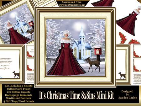 It's Christmas Time 8x8ins Mini Kit