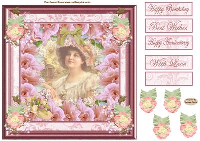 Pretty Woman Vintage 7.5" Card Front