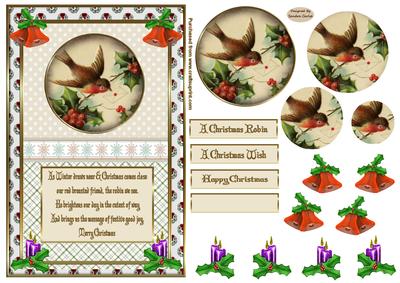 A Christmas Robin Card Front