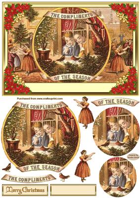 Compliments of the Season Card Front