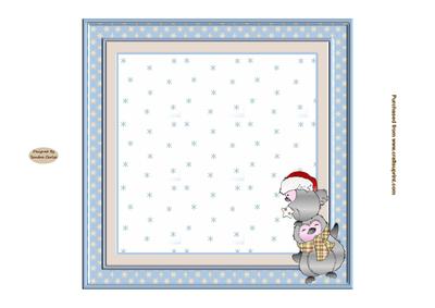 Happy Feet at Christmas 7x7ins Insert 1