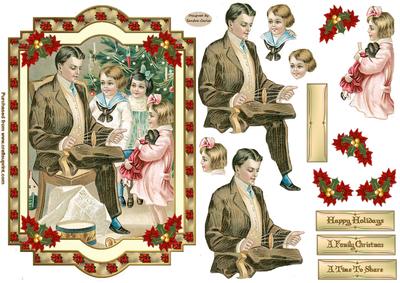 A Family at Home Christmas Topper