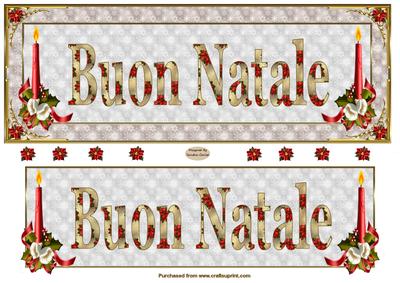 Buon Natale Large Dl Card Front