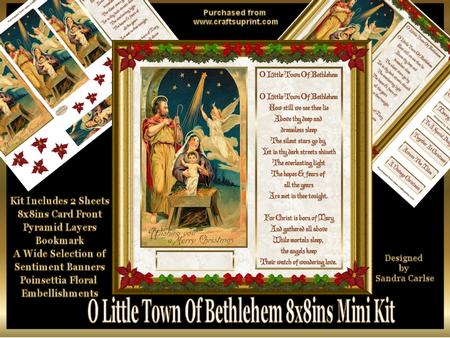 Christmas Little Town of Bethlehem Mini Kit