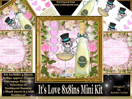 Its Love Romance/Anniversary 8x8ins Mini Kit