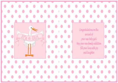 New Baby Girl Insert