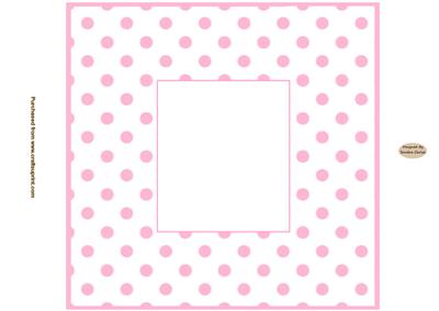 New Baby Girl 8x8ins Blank Insert