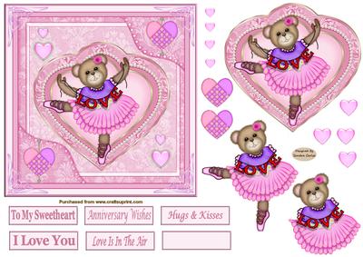 Love is in the Air Decoupage Topper