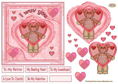 My Beating Heart Decoupage Topper