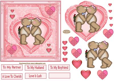 Love is Lush Decoupage Topper