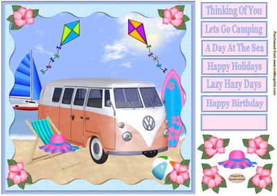 A Day at the Beach Decoupage Topper 3