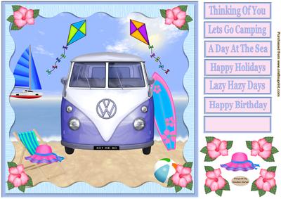 Day at the Beach Decoupage Topper 4