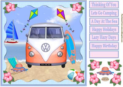 A Day at the Beach Decoupage Topper 5
