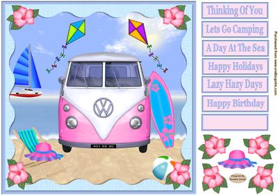 Day at the Beach Decoupage Topper 6