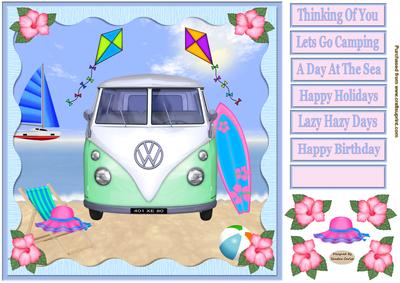 Day at the Beach Decoupage Topper 7