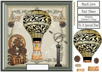 Steampunk Hot Air Balloon Topper 1