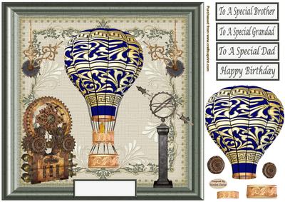 Steampunk Hot Air Balloon Topper 4