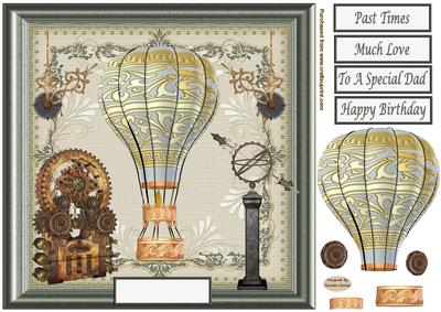 Steampunk Hot Air Balloon Topper 6