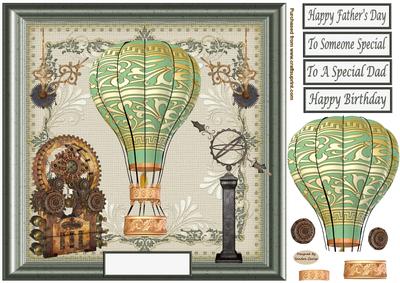 Steampunk Hot Air Balloon Topper 7