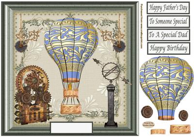 Steampunk Hot Air Balloon Topper 8