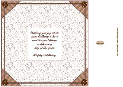 Happy Birthday Chocolate Insert to Match Cup611082_719