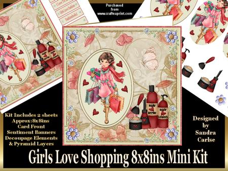 Girls Love Shopping Mini Kit