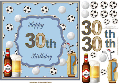 Happy 30th Birthday Sport Topper