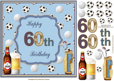 Happy 60th Birthday Topper
