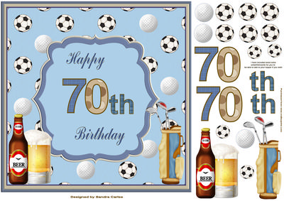 Happy 70th Birthday Topper