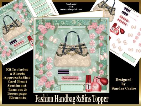 Fashion Handbag 1 Decoupage Mini Kit