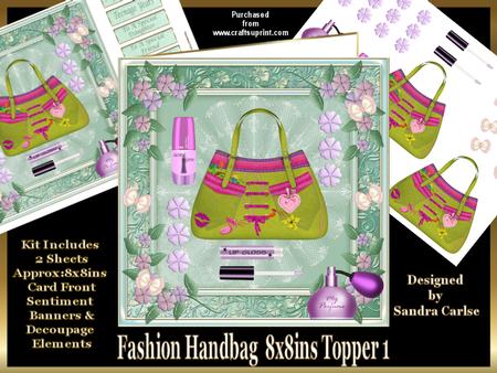 Fashion Handbag 2 Decoupage Mini Kit