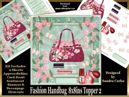 Fashion Handbag 3 Decoupage Mini Kit
