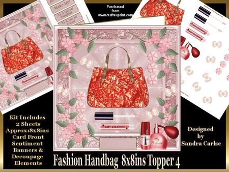 Fashion Handbag 5 Decoupage Mini Kit