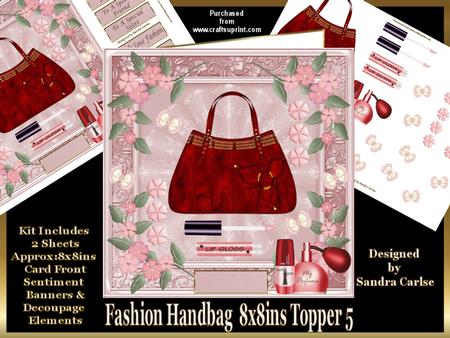 Fashion Handbag 6 Decoupage Mini Kit