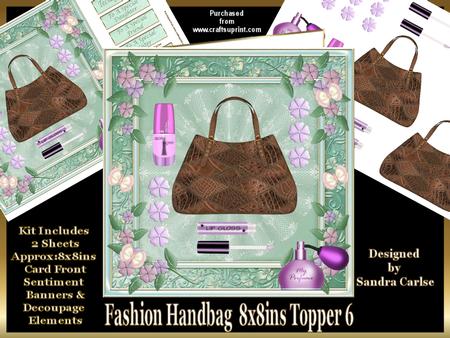 Fashion Handbag 7 Decoupage Mini Kit