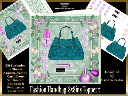 Fashion Handbag 8 Decoupage Mini Kit