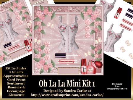 Oh La La Decoupage Mini Kit 1