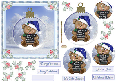 Beary Christmas Topper