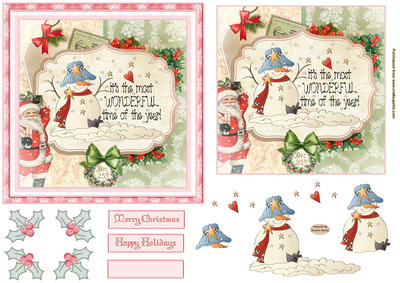 Christmas Snowman Wonderland Topper