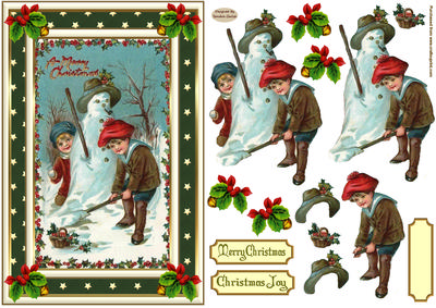 Vintage Snowman Topper