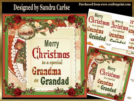 Merry Christmas Gandma & Grandad Mini Kit