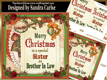 Merry Christmas Sister & Brother in Law Mini Kit