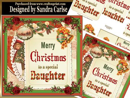Merry Christmas Daughter Mini Kit