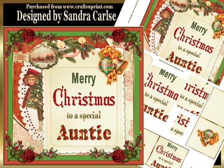 Merry Christmas Auntie Mini Kit