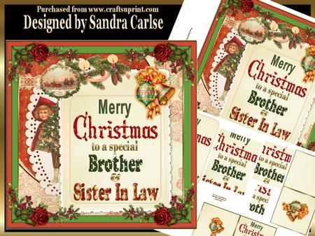 Merry Christmas Brother & Sister in Law Mini Kit