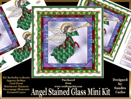 Christmas Angel Stained Glass Mini Kit