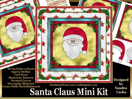 Christmas Santa Claus Mini Kit