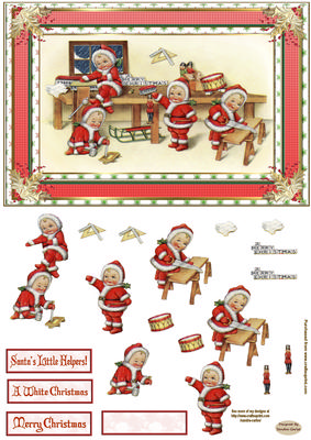 Little Santa's Vintage Topper