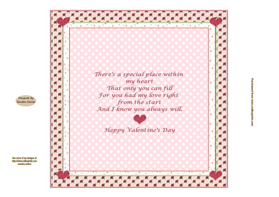 Happy Valentine's Day Insert to Match Cup661661-719